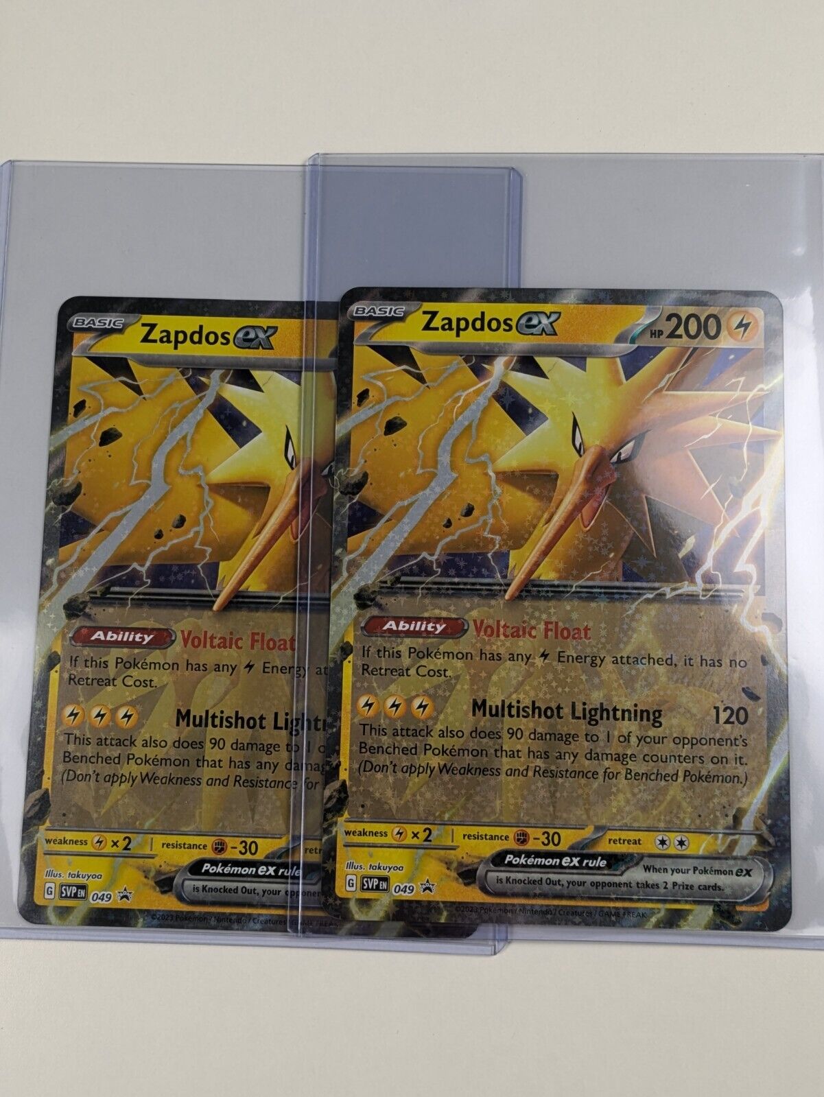 Zapdos ex - SVP049 - Oversized Promo Scarlet & Violet - Jumbo Pokemon Card - NM