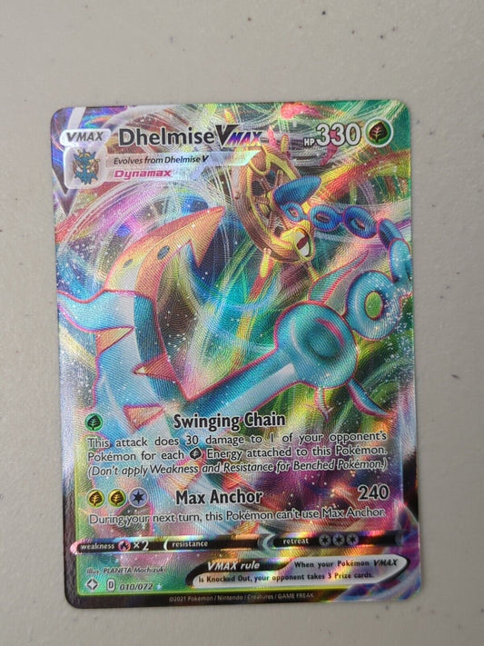 Dhelmise VMAX - 010/072 - Ultra Rare Shining Fates - Pokemon Card - NM