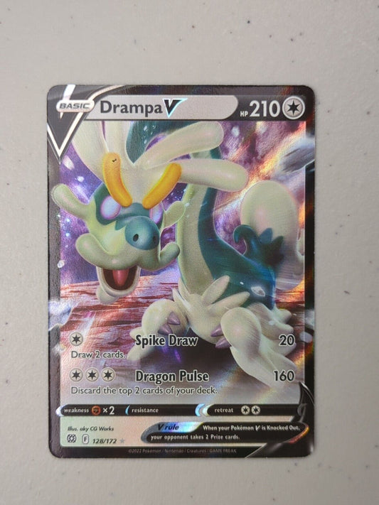 Drampa V - 128/172 - Ultra Rare Brilliant Stars - Pokemon Card - NM