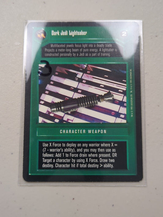 Star Wars Customizable Card Game: Premiere Dark Jedi Lightsaber - Decipher