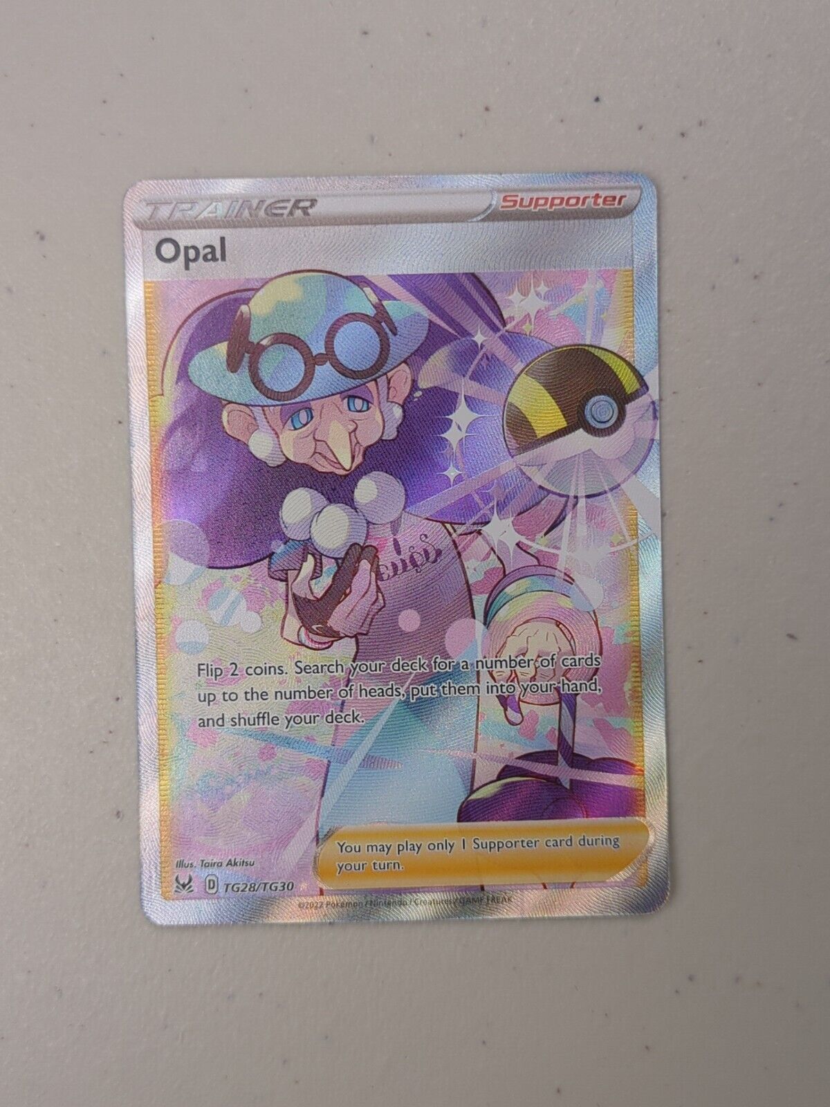 Opal - TG28/TG30 - Full Art Ultra Rare Lost Origin - Pokemon Card - NM