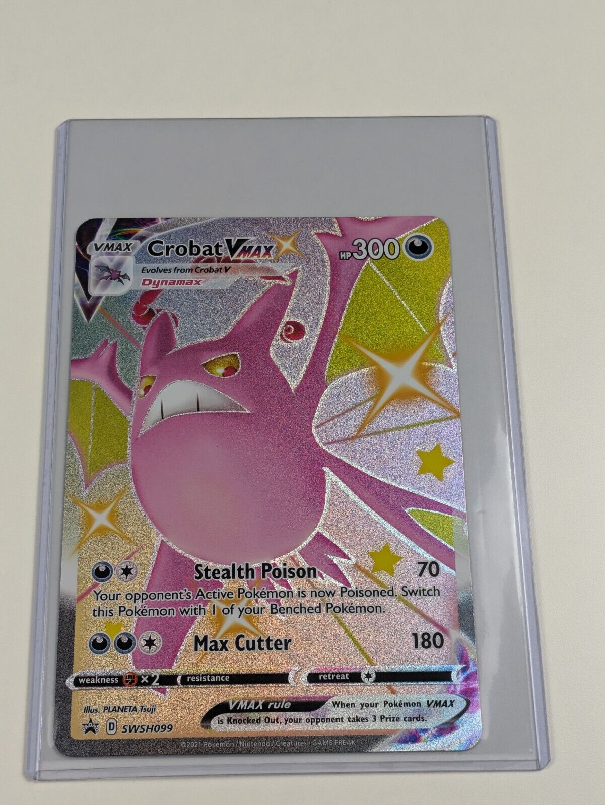 Crobat VMAX - SWSH099 - Oversized Shiny Promo Sun & Moon - Jumbo Pokemon - NM