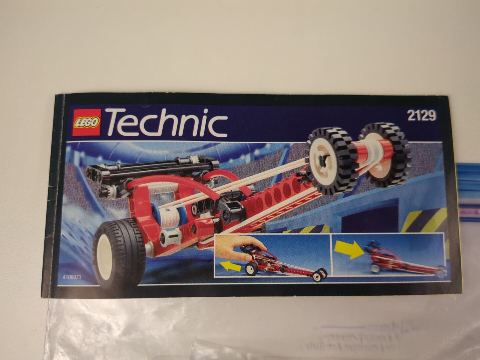 Lego Technic: Model: Race: Blast-Off Dragster Set 2129 - w/ Instructions