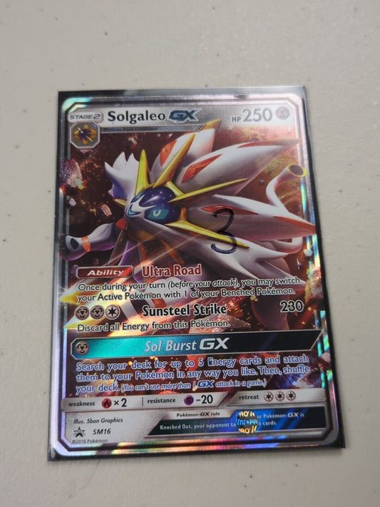 Solgaleo GX - SM16 - Full Art Promo SM Black Star Promos Set - Pokemon - NM