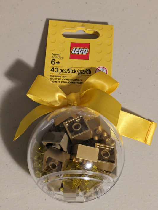 Lego 853344 Holiday Ornament Ball Christmas Bauble with Gold Bricks Sealed