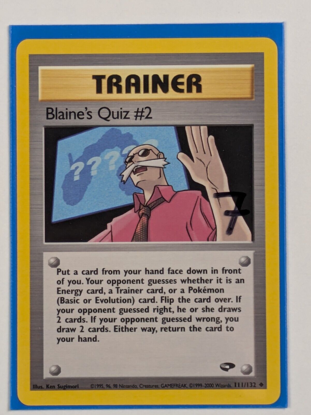 Blaine's Quiz #2 - 111/132 - Uncommon Gym Challenge - Pokemon Card - NM