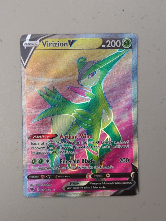 Virizion V - 164/189 - Full Art Ultra Rare Astral Radiance - Pokemon Card - NM