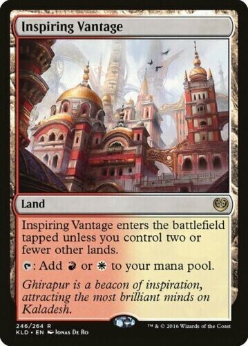 MTG: Magic The Gathering: Kaladesh Foil: Inspiring Vantage - Slightly Bent