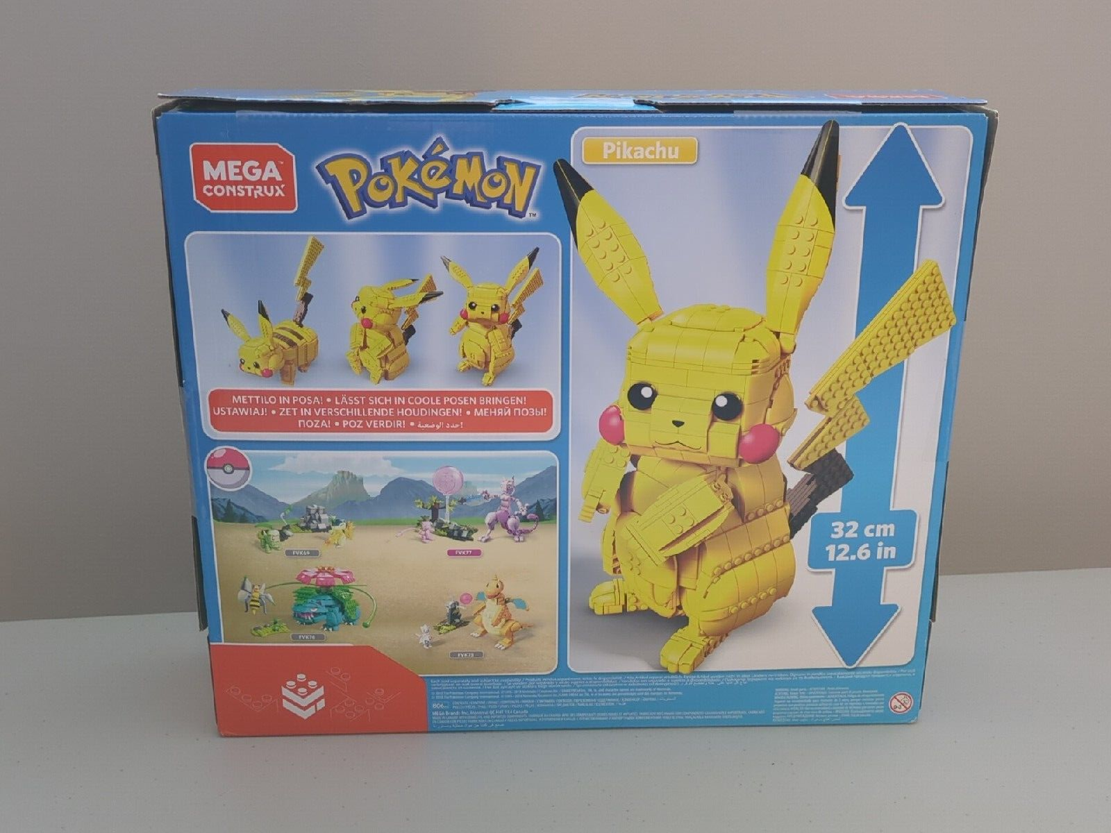 Mega Construx Pokemon Jumbo Pikachu 806pcs Set FVK81 Complete