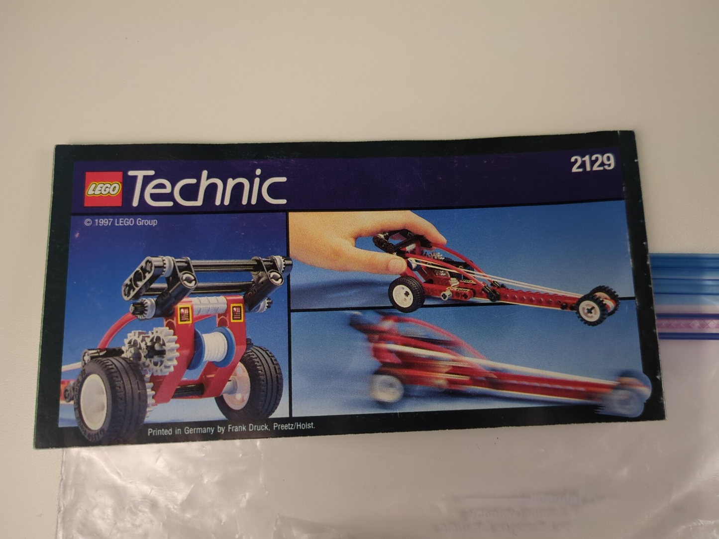 Lego Technic: Model: Race: Blast-Off Dragster Set 2129 - w/ Instructions