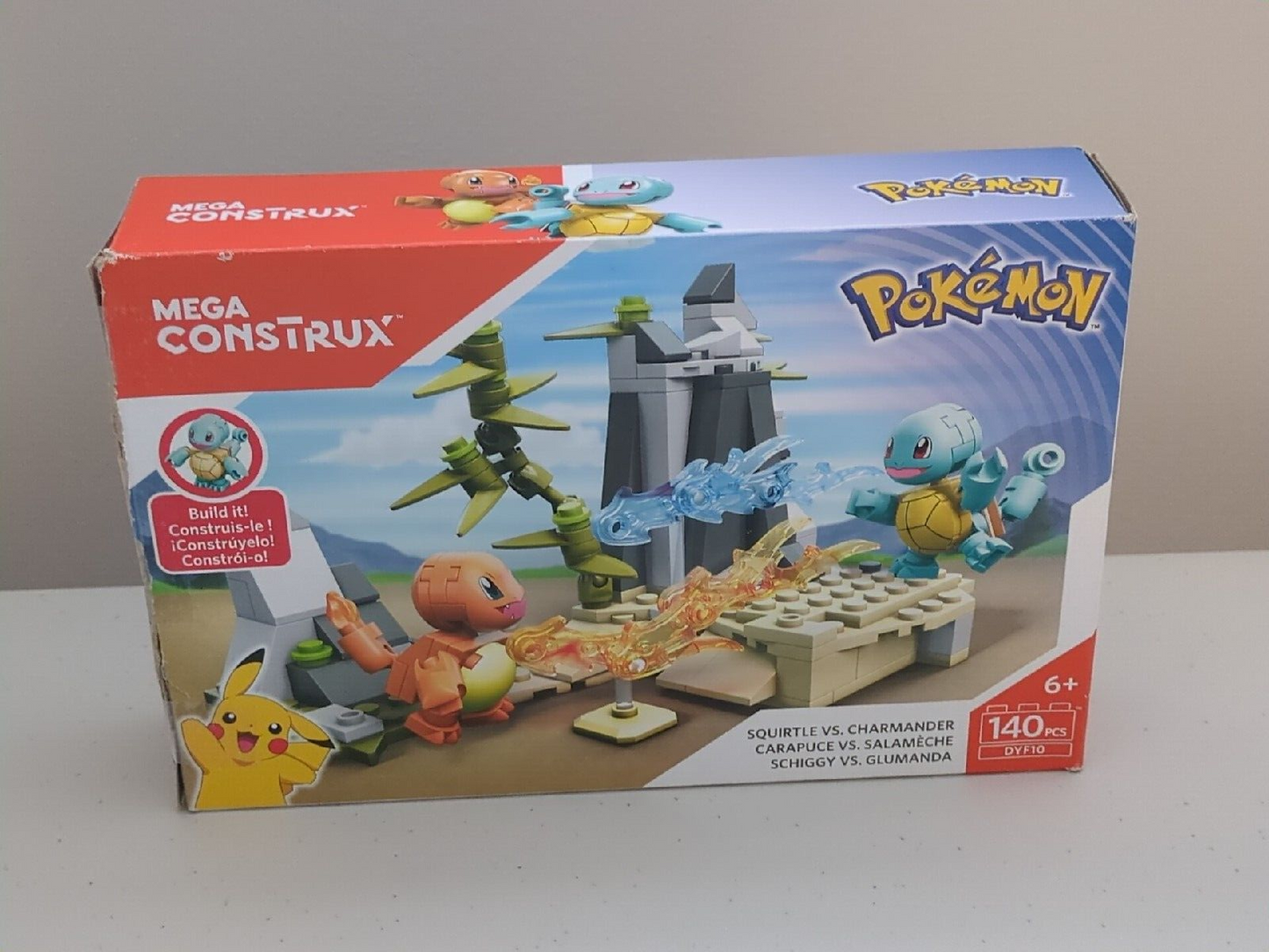 Mega Construx Pokemon Squirtle vs Charmander DYF10 140 pcs Complete Set