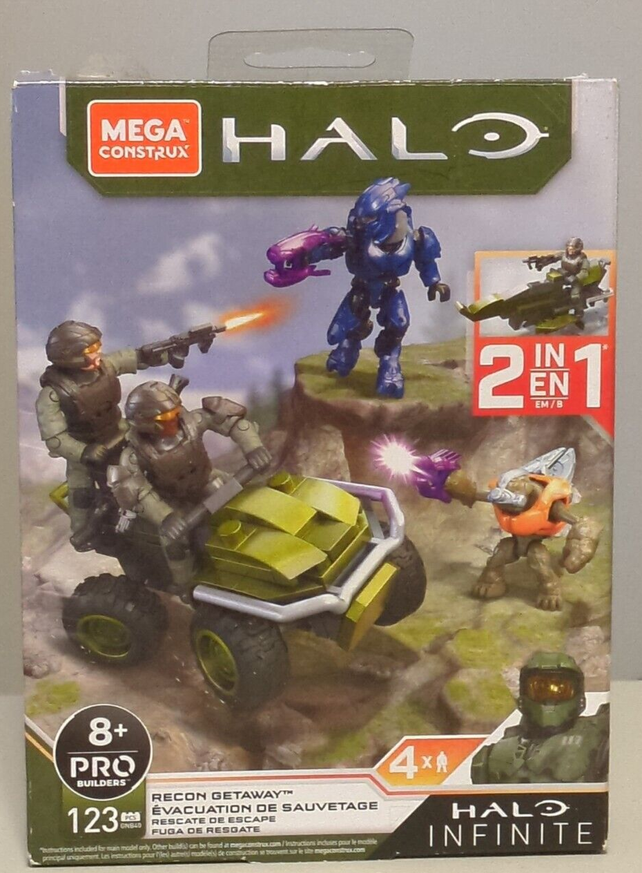 Mega Construx Halo Recon Getaway Set FGR21 Brand New Sealed In Box!