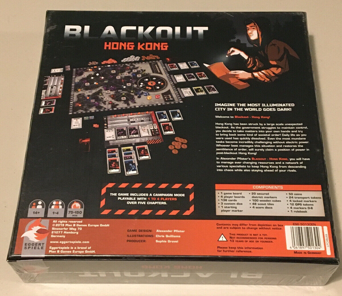 BLACKOUT: HONG KONG - Eggert Spiele - Boardgame