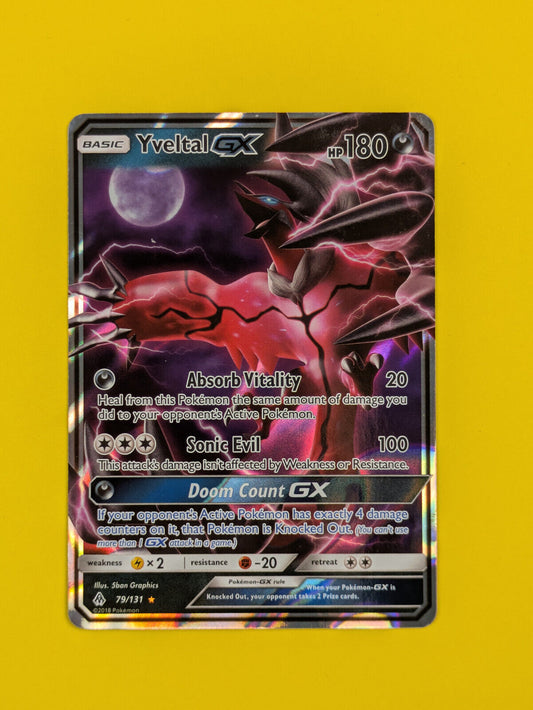 Yveltal GX - 79/131 - Ultra Rare Forbidden Light - Pokemon Card - NM