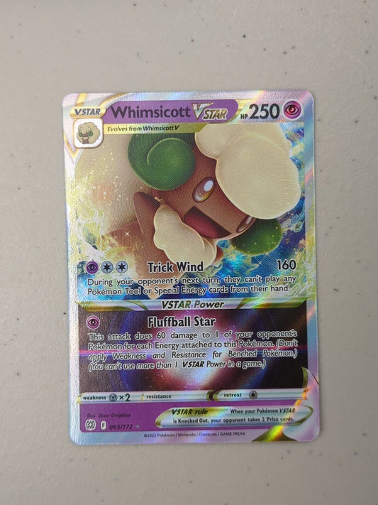 Whimsicott VSTAR - 065/172 - Ultra Rare Brilliant Stars - Pokemon Card - NM