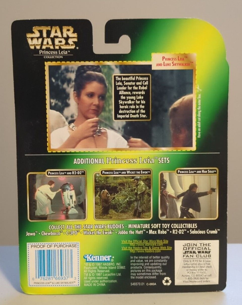 Star Wars Princess Leia Collection Ceremonial Leia & Luke Skywalker Kenner 1997