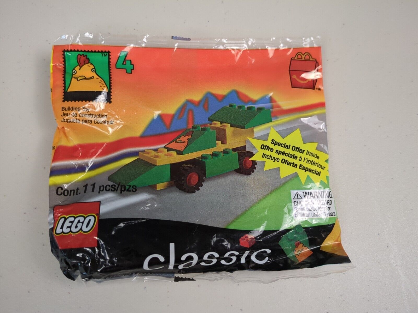 Lego Classic McDonald’s Happy Meal: Racer polybag Set #1995 (1999)