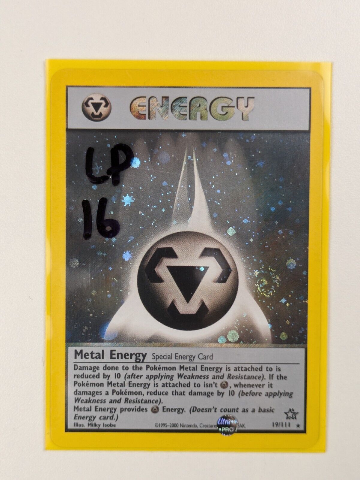 Metal Energy - 19/111 - Holo Unlimited Neo Genesis - Pokemon Card - LP