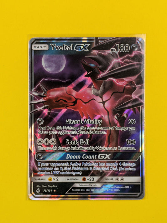 Yveltal GX - 79/131 - Ultra Rare Forbidden Light - Pokemon Card - NM