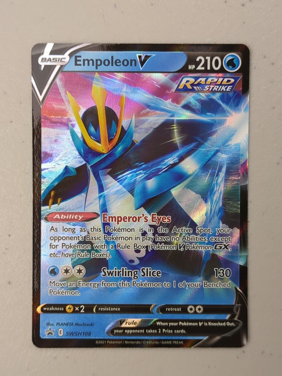 Empoleon V - SWSH108 - Promo Sword & Shield Promos - Pokemon Card - NM