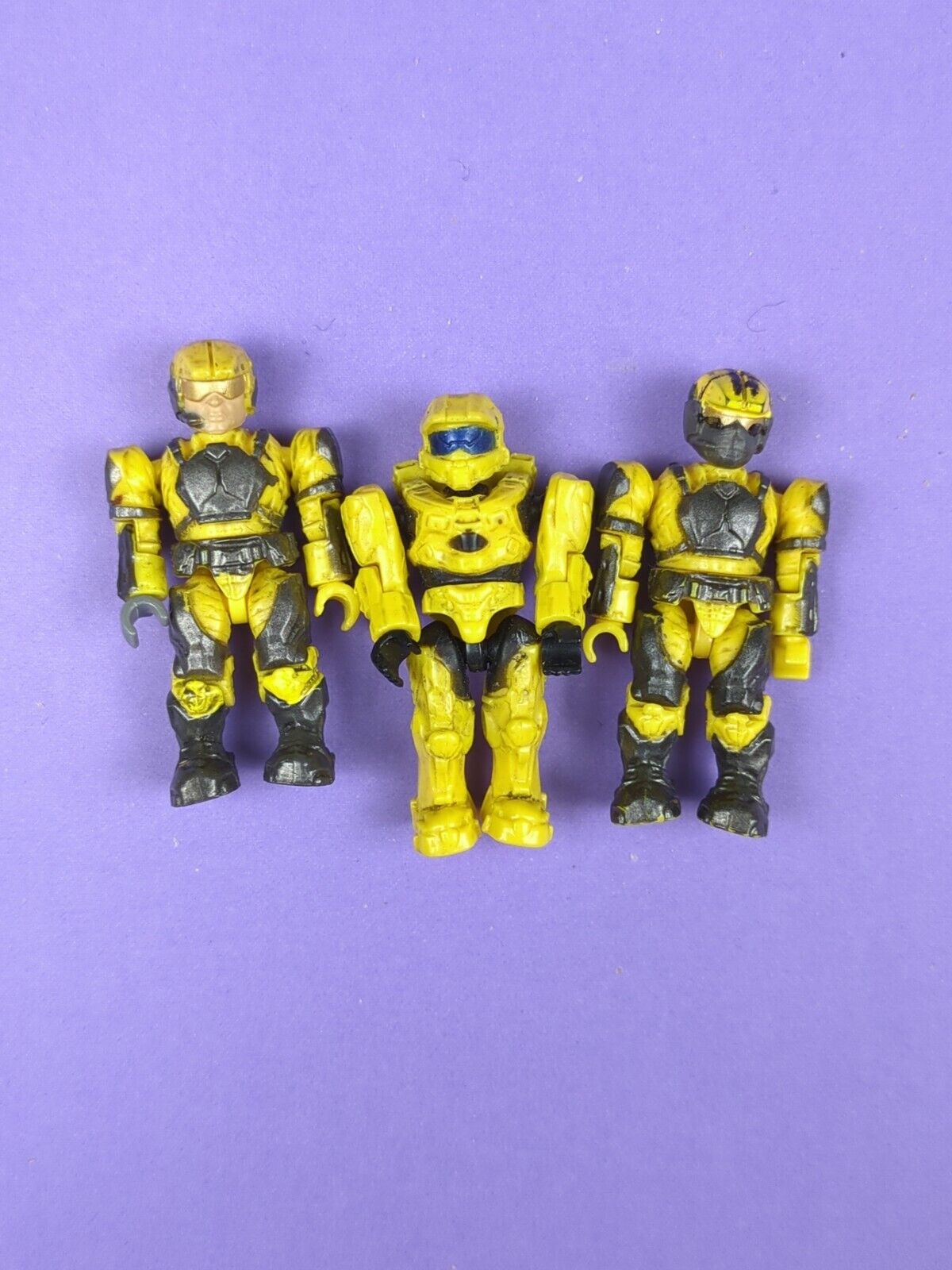 HALO Mega Bloks Yellow UNSC Marine, Yellow Spartan, Marine Avec 96954 Series 3