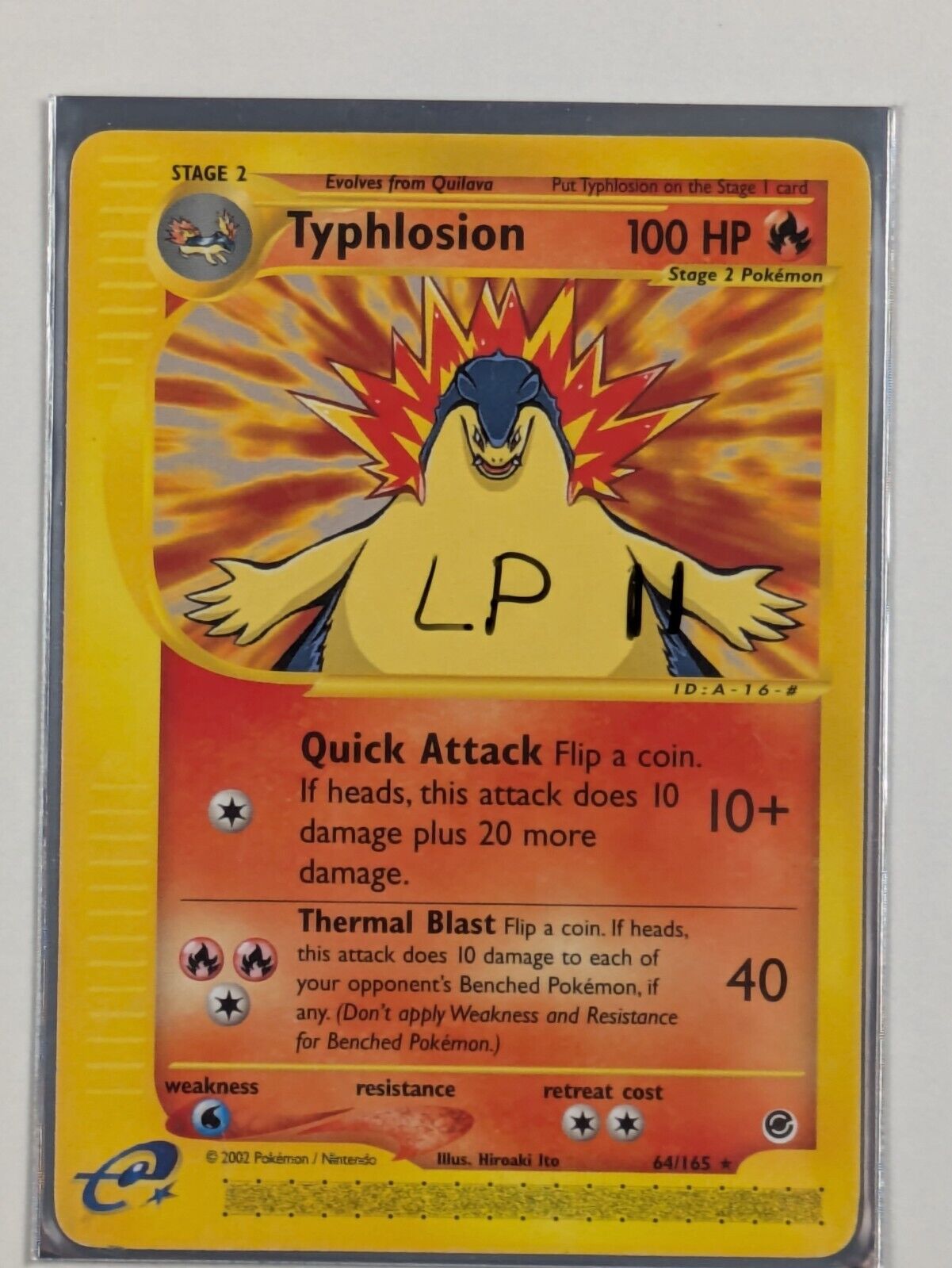 Typhlosion - 64/165 - Rare Expedition - Pokemon Card - LP