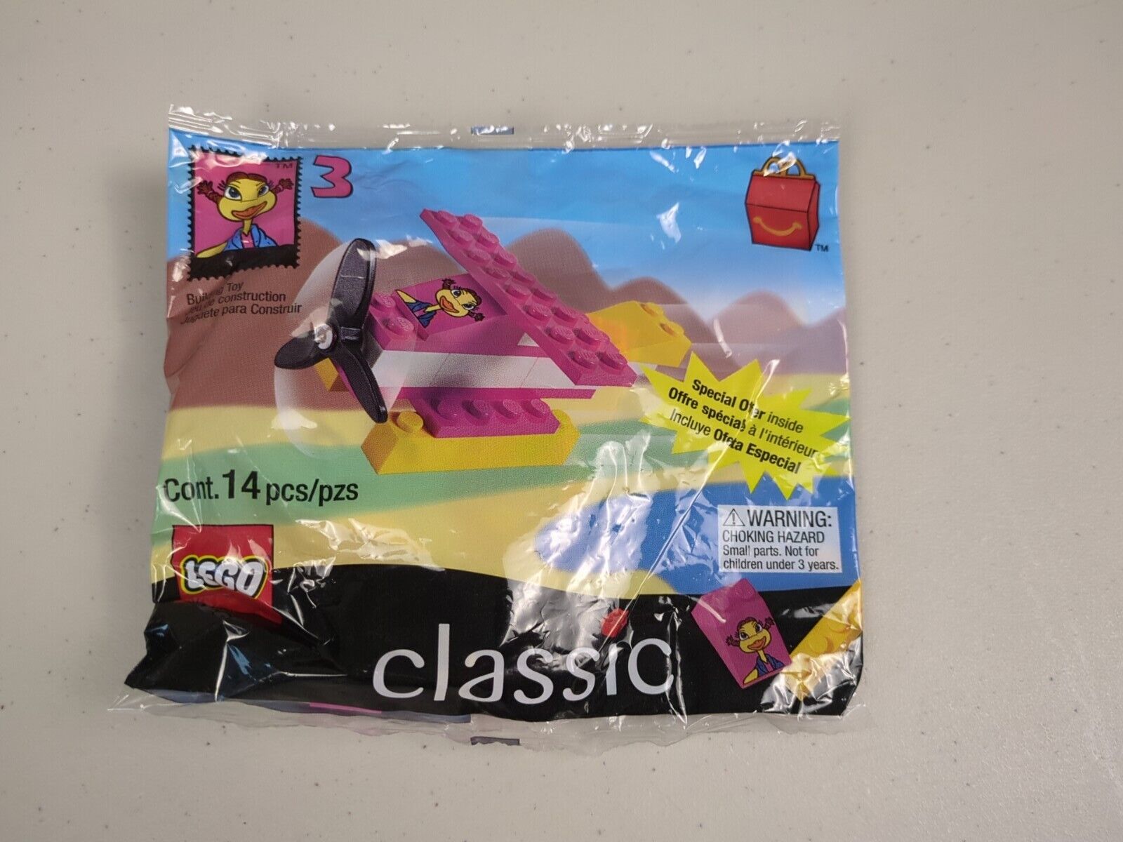 Lego Classic McDonald’s Happy Meal: Prop Plane polybag Set #2075 (1999)