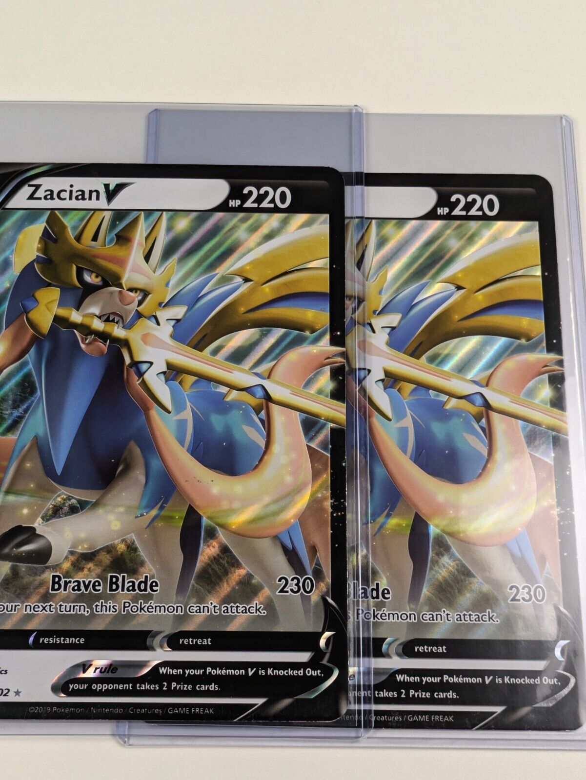 Zacian V - 138/202 - Oversized Promo Sword & Shield - Jumbo Pokemon Card - NM