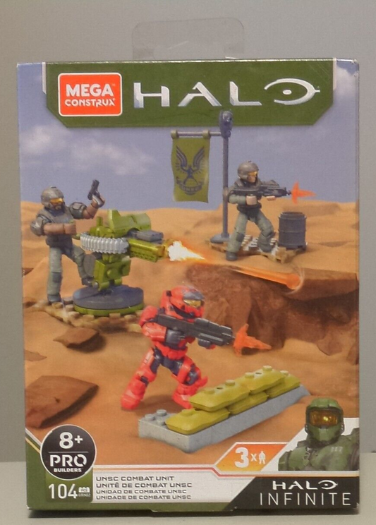 Mega Construx Halo Infinite UNSC Combat Unit Set GRN02 Brand New Sealed In Box!