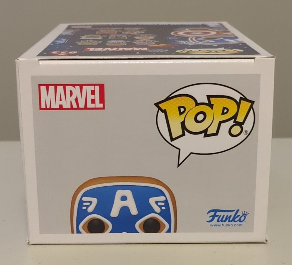 Funko Pop Marvel Gingerbread Captain America #933 Vinyl Figure