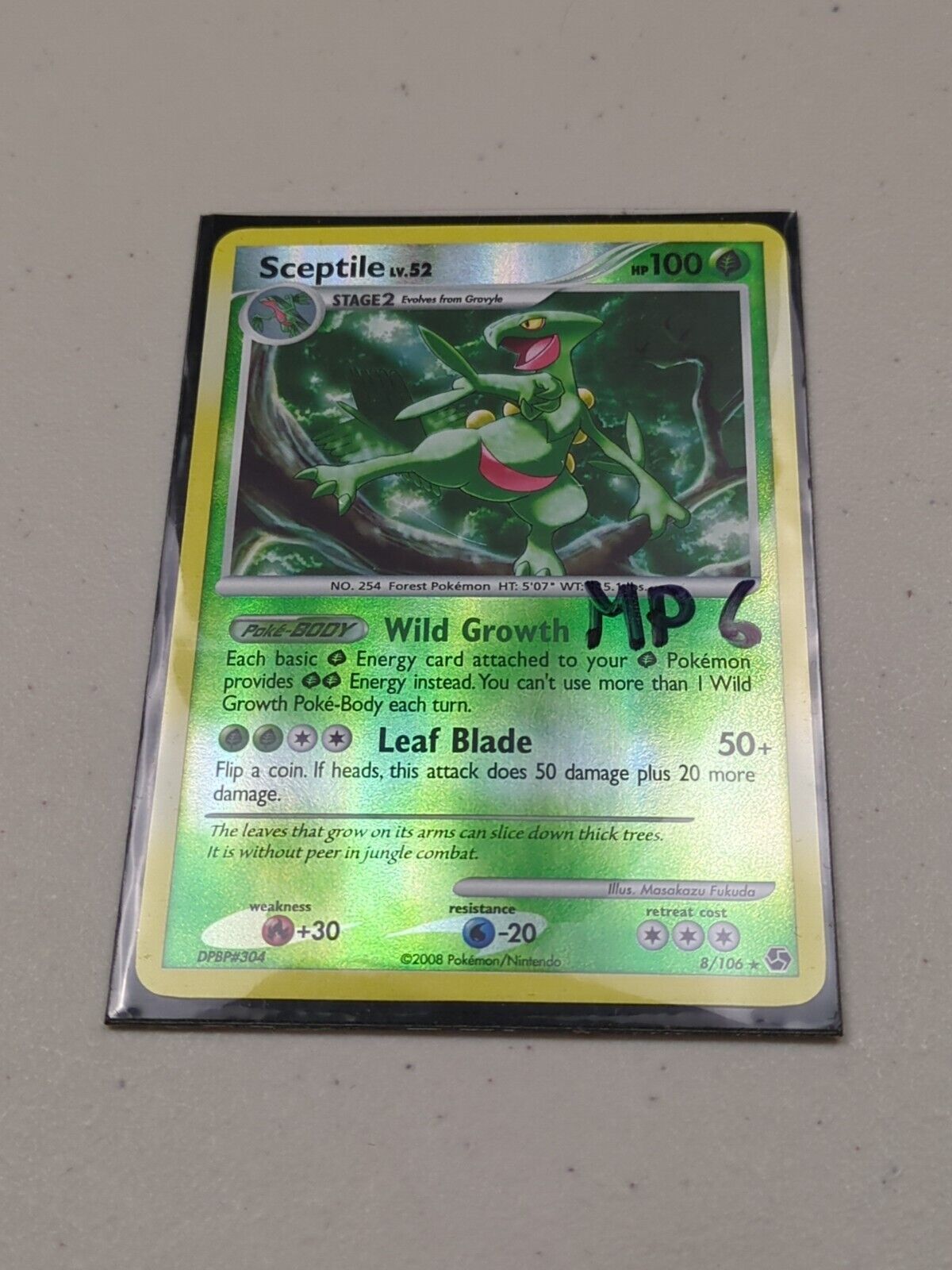 Sceptile - 8/106 - Holo Rare Great Encounters - Pokemon Card - MP