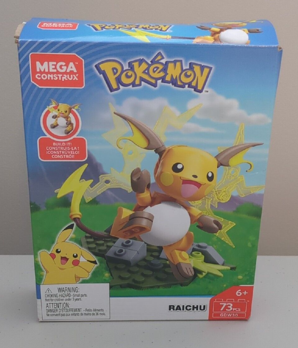 Mega Construx Pokemon Raichu GDW30 73 pcs Complete Set