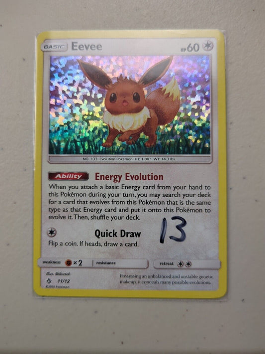 Eevee - 101/149 - Ultra Rare Sun & Moon Set - Pokemon Card - NM