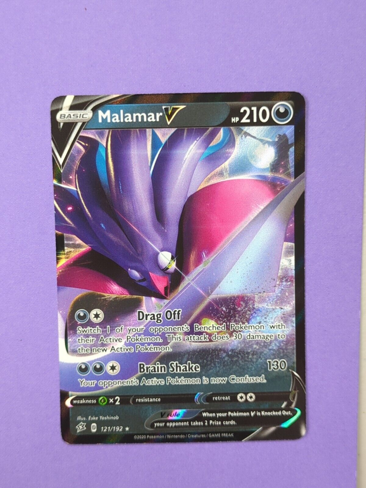 Malamar V - 121/192 - Ultra Rare Rebel Clash - Pokemon - NM