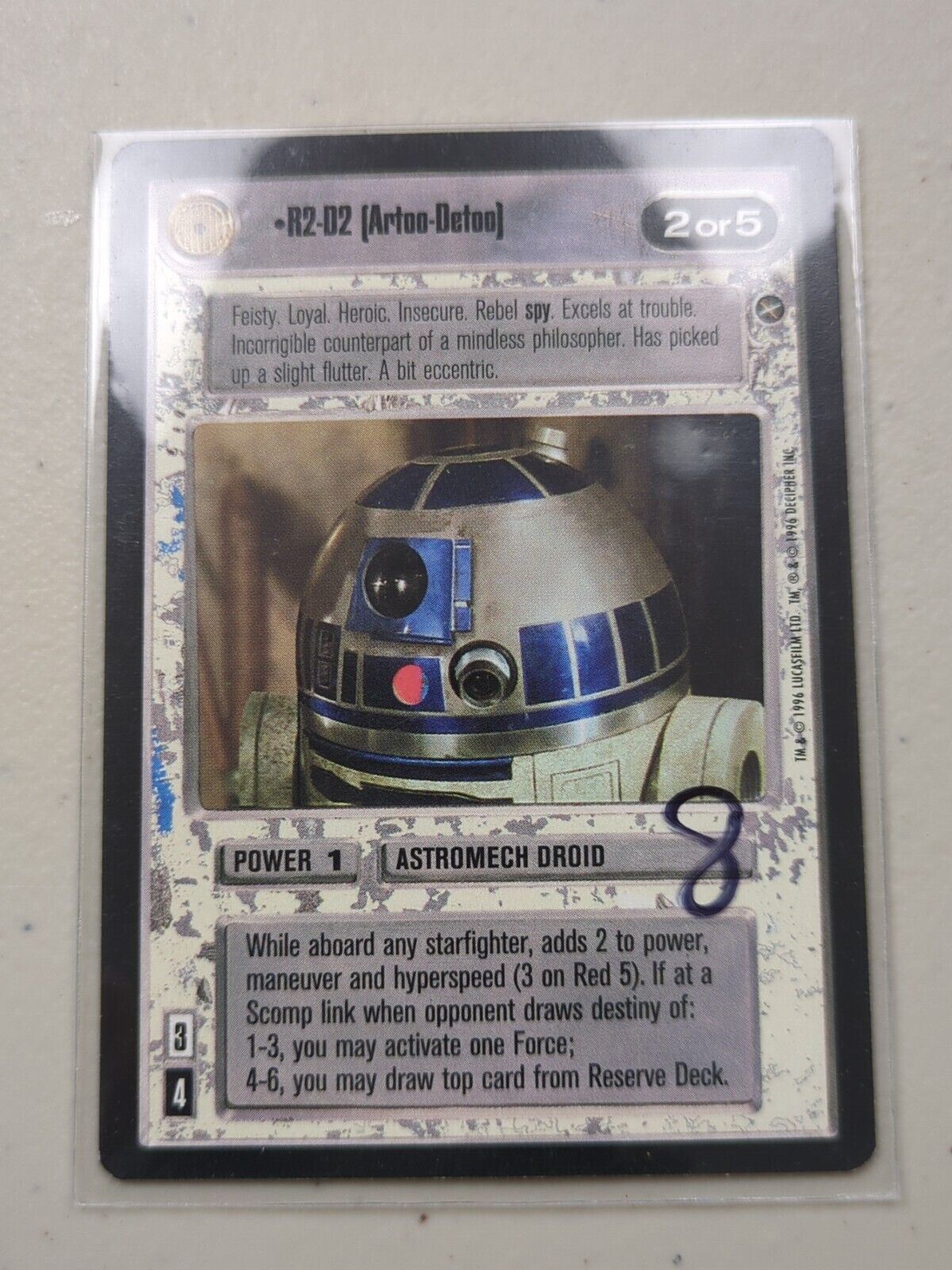 Star Wars Customizable Card Game: A New Hope R2-D2 (Artoo-Detoo) - Decipher