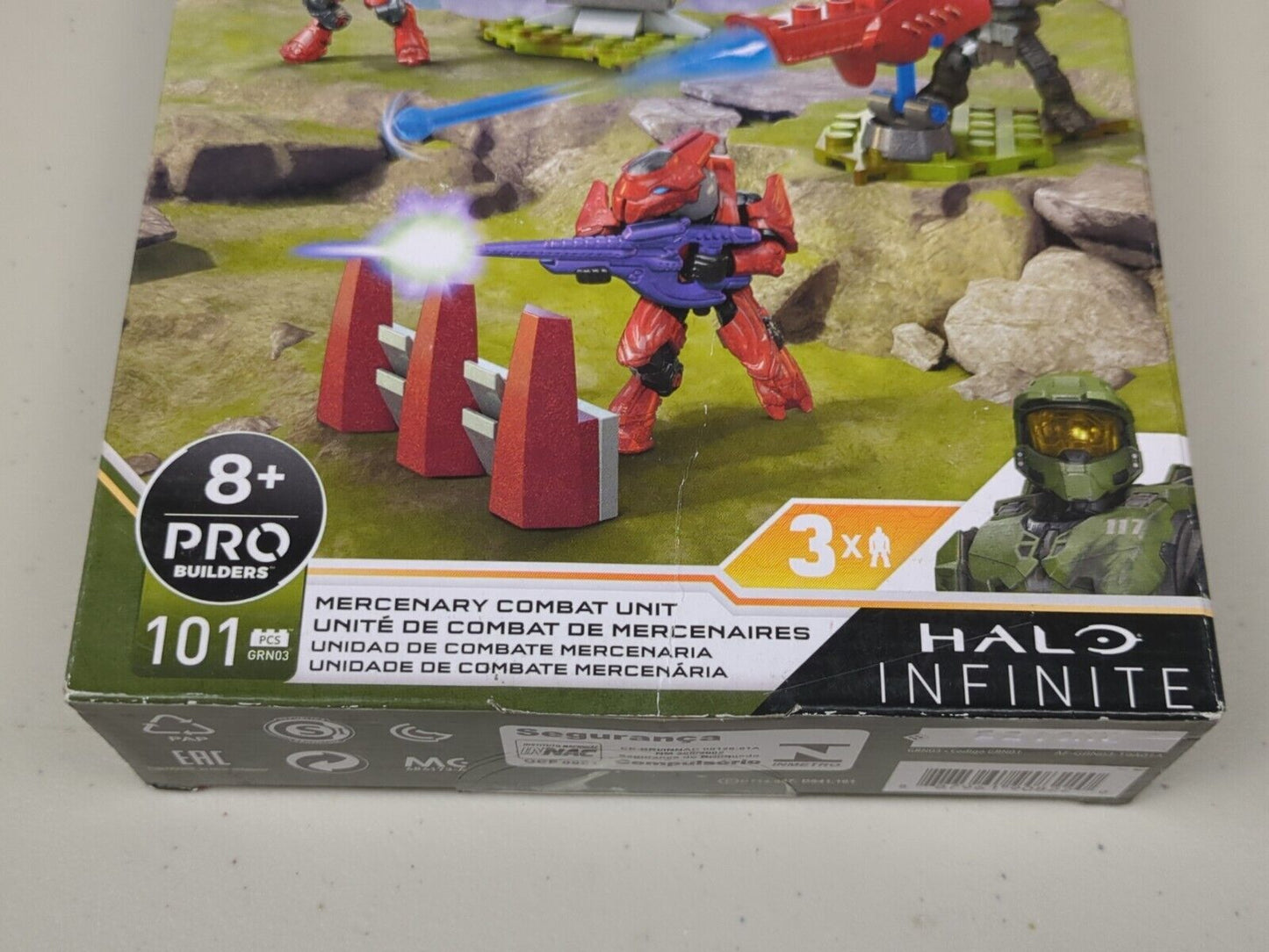 HALO Mega Bloks Construx Infinite Mercenary Combat Unit #GRN03 New Sealed In Box