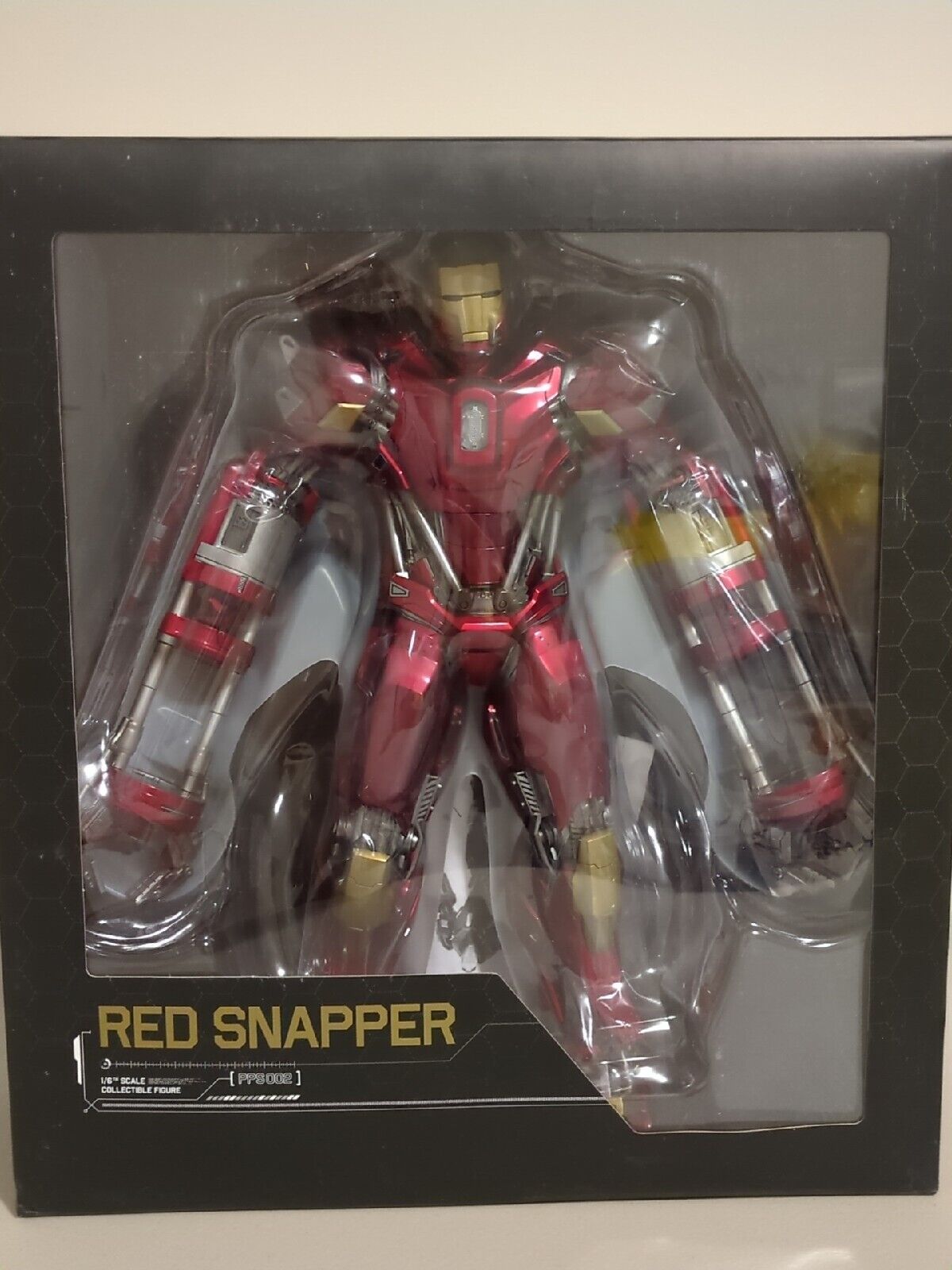 Hot Toys Iron Man 3 MARK XXXV (35) RED SNAPPER 12" Figure 1/6 Scale PPS002