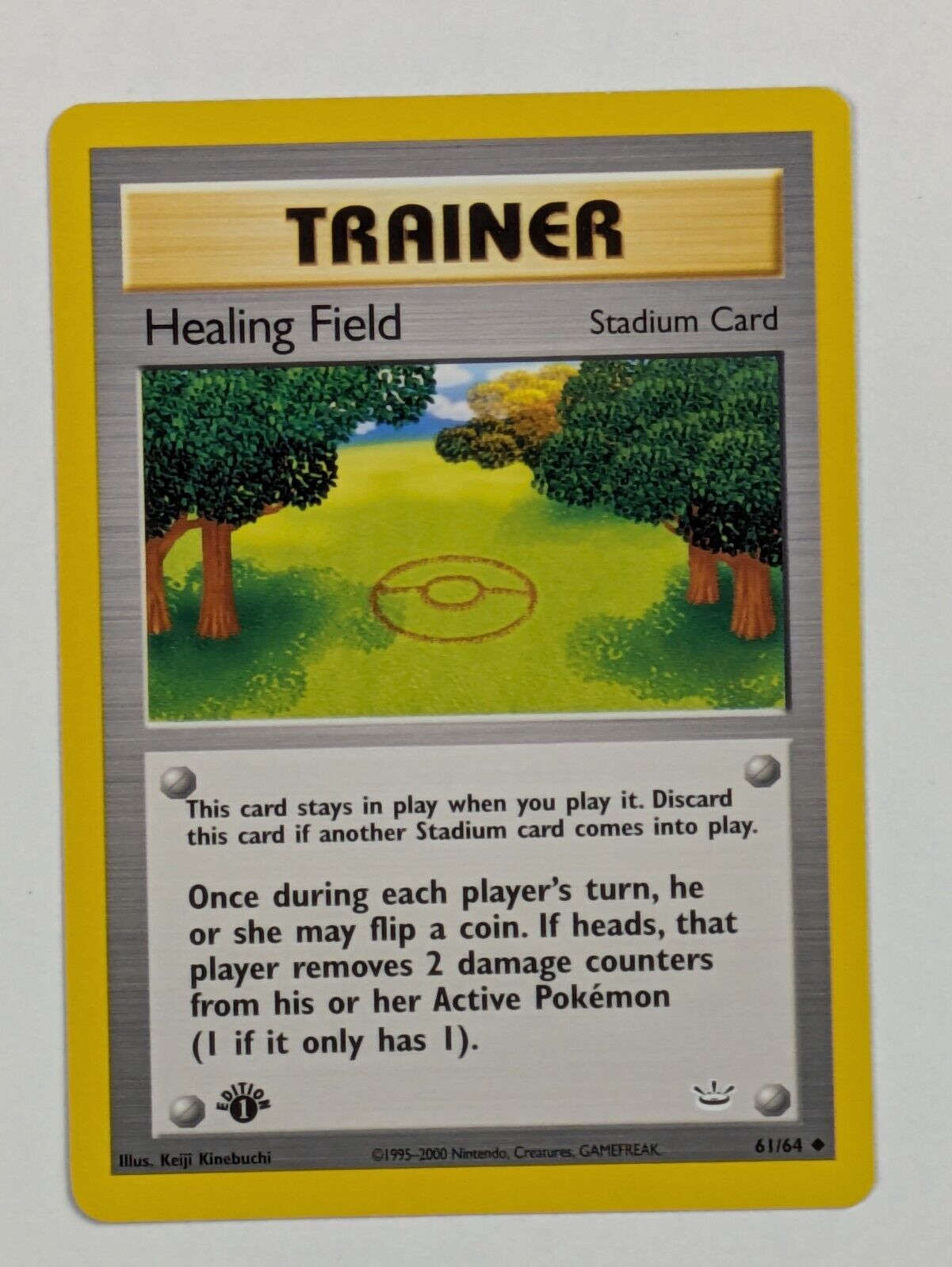 Healing Field - 61/64 - Uncommon 1st Edition Neo Revelation - Pokemon Card - NM