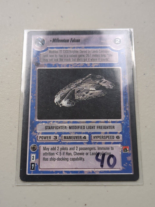 Star Wars Customizable Card Game (SWCCG) Premiere Millennium Falcon - Decipher