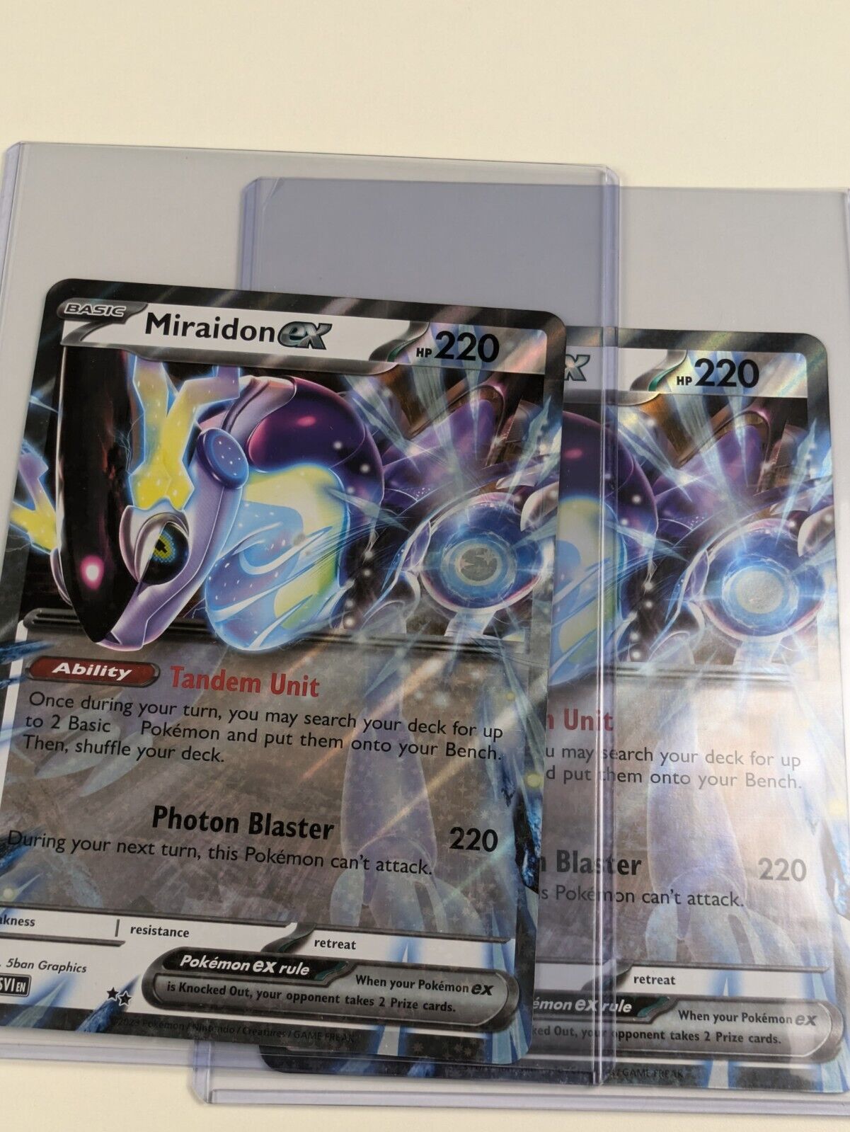 Miraidon ex - Oversized Promo Scarlet & Violet - Jumbo Pokemon Card - NM