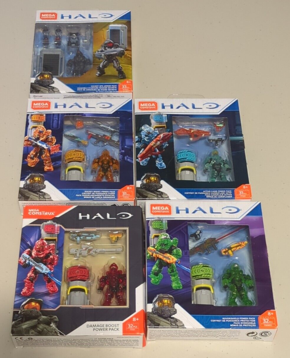 Mega Construx Halo Power Pack & Armor Pack FPJ24, FMM83, FVK10, FPJ25, GCM31