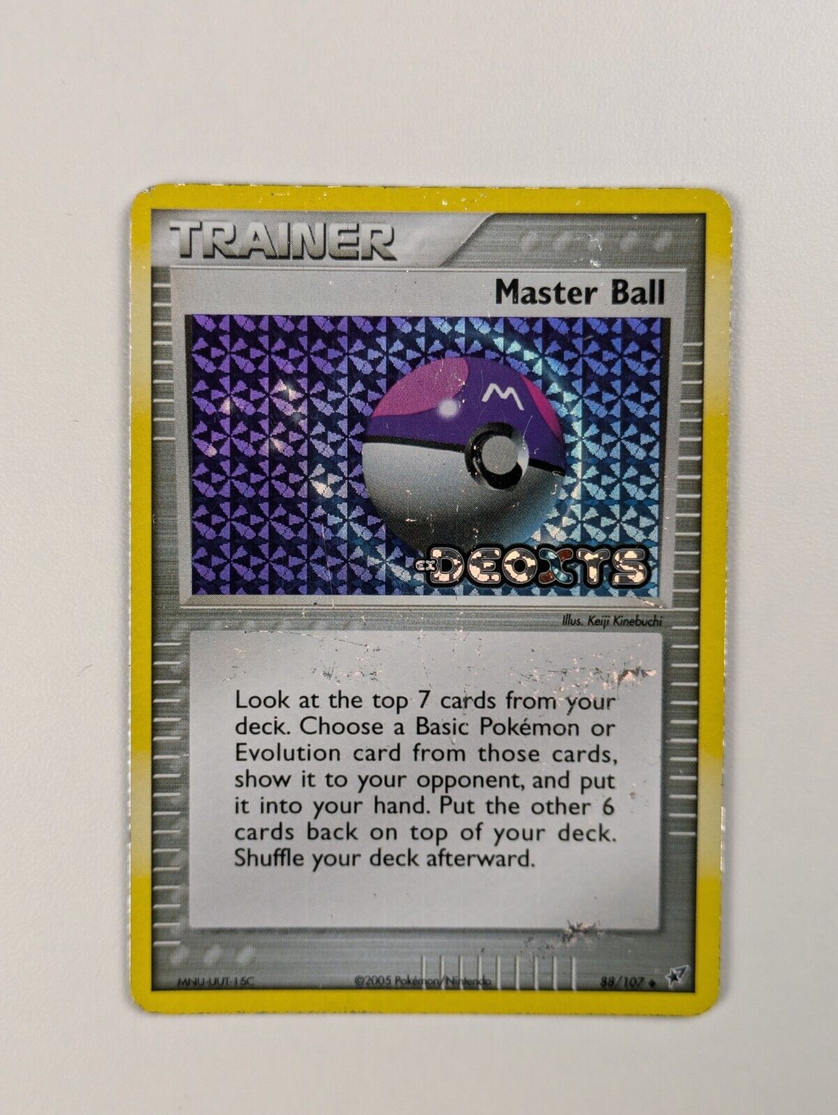 Master Ball - 88/107 - Uncommon Reverse Holo Ex Deoxys - Pokemon Card - HP