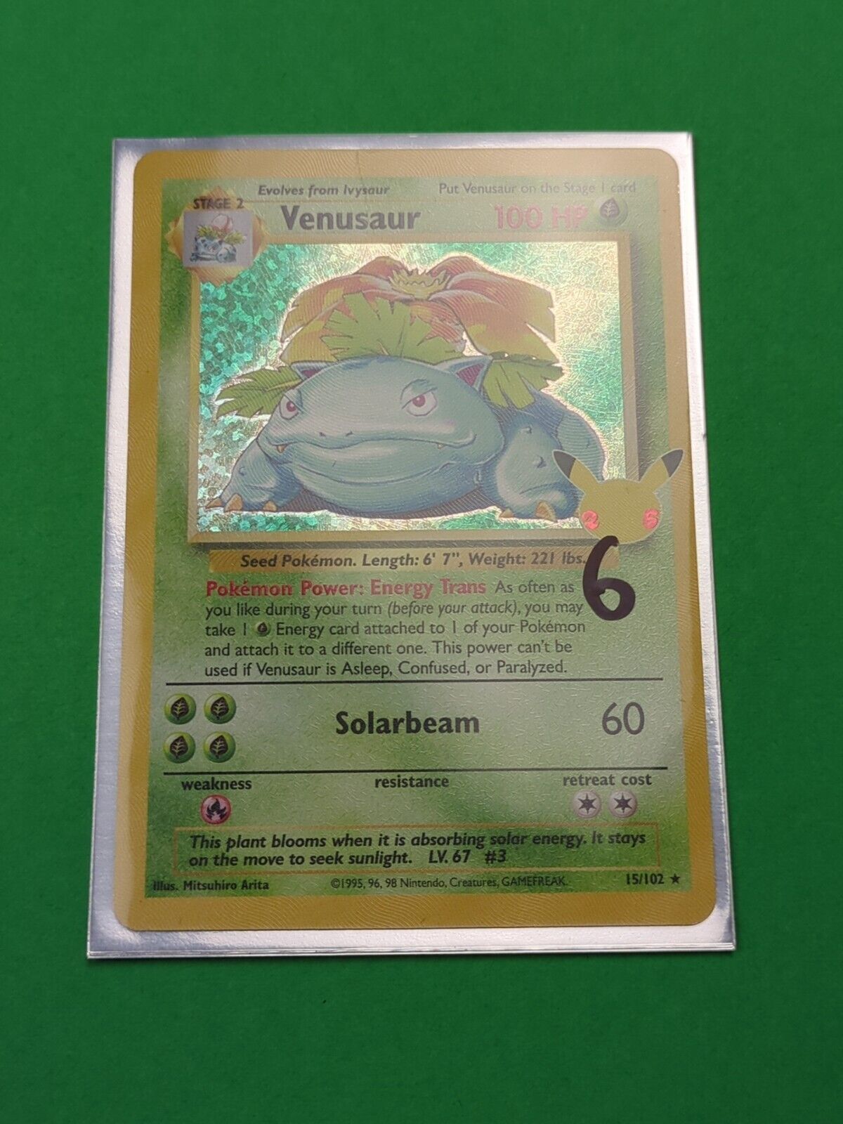 Venusaur - 15/102 - Holo Rare Celebrations: Classic Collection - Pokemon - NM