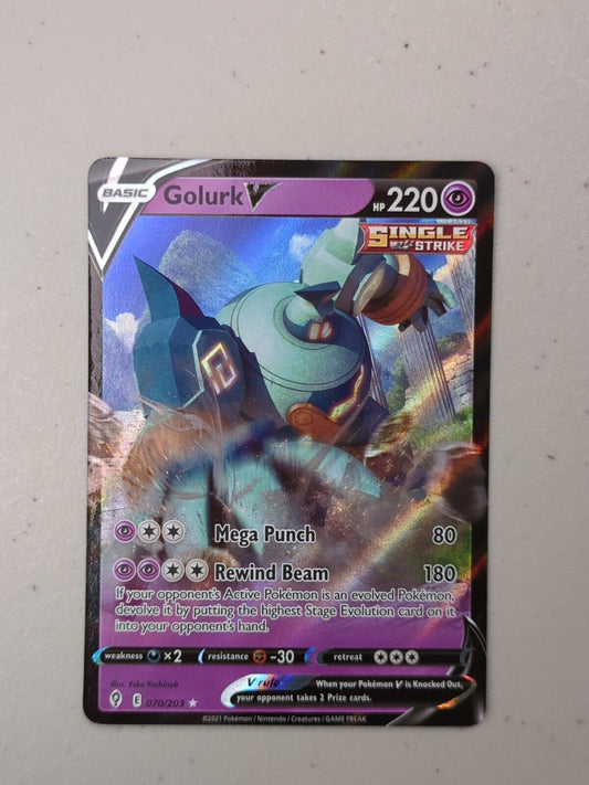 Golurk V - 070/203 - Ultra Rare Evolving Skies - Pokemon Card - NM