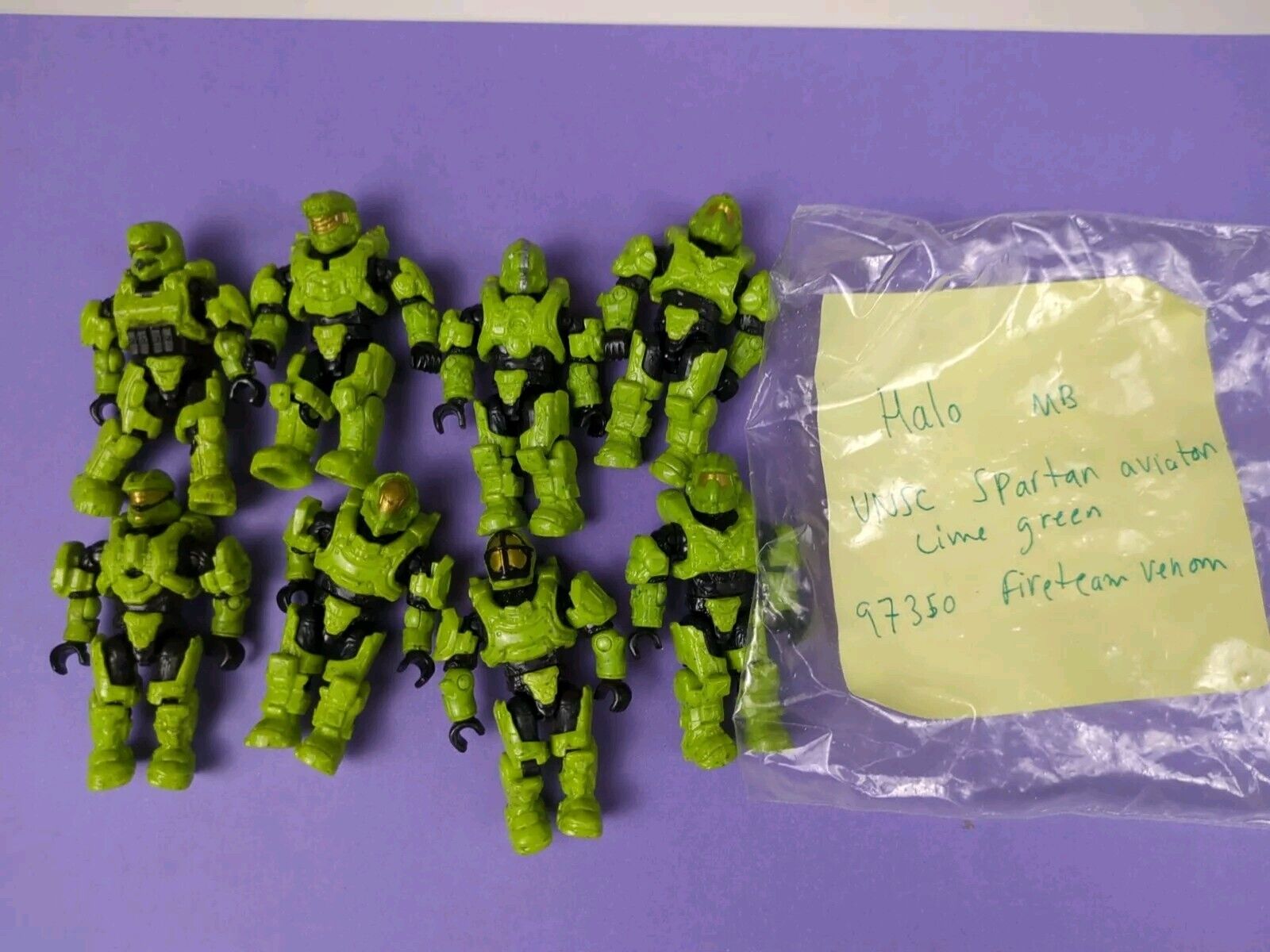 HALO Mega Bloks UNSC Spartan Aviator Lime Green 97350 Fireteam Venom