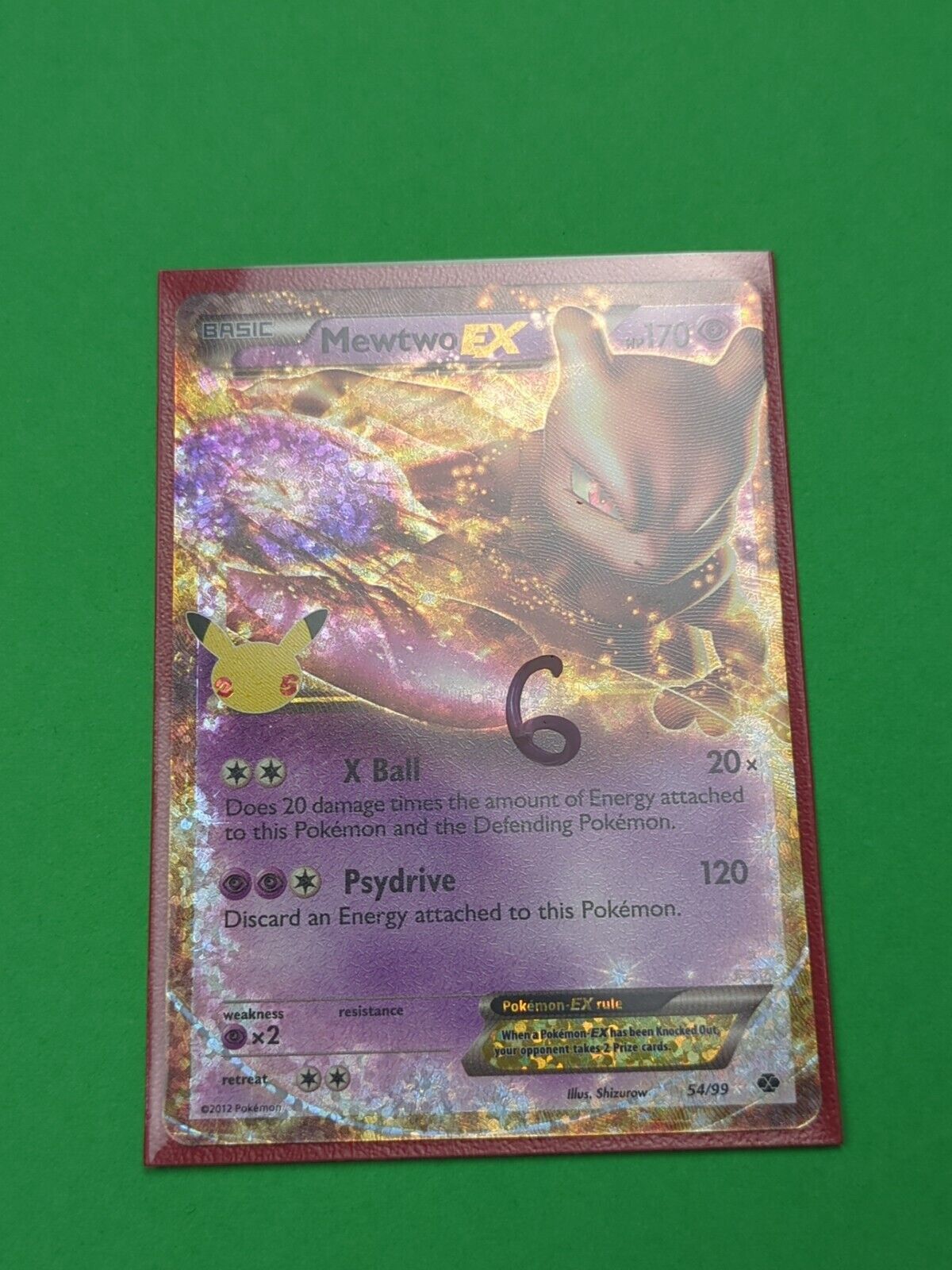 Mewtwo EX - 54/99 - Ultra Rare Next Destinies - Pokemon Card - NM