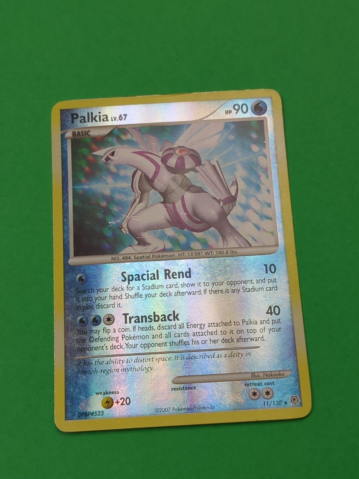 Palkia - 11/130 - Holo Rare Reverse Holo Diamond & Pearl - Pokemon Card - LP