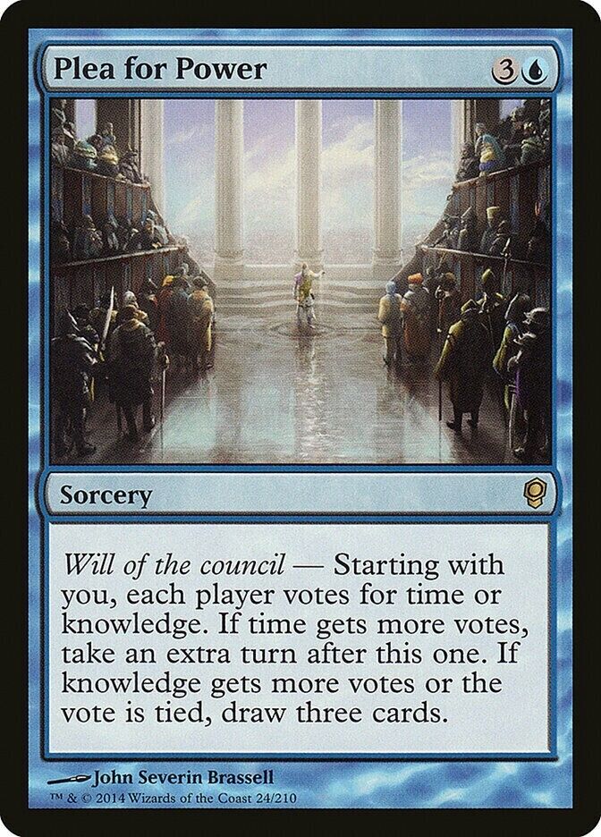 MTG: Magic The Gathering: Conspiracy Foil: Plea for Power - Near Mint!