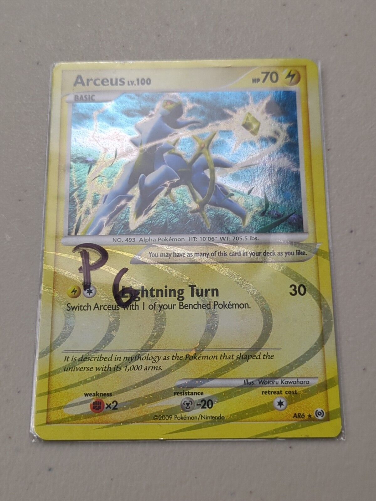 Arceus - AR6/99 - Ultra Rare Platinum Arceus Set - Pokemon Card - P