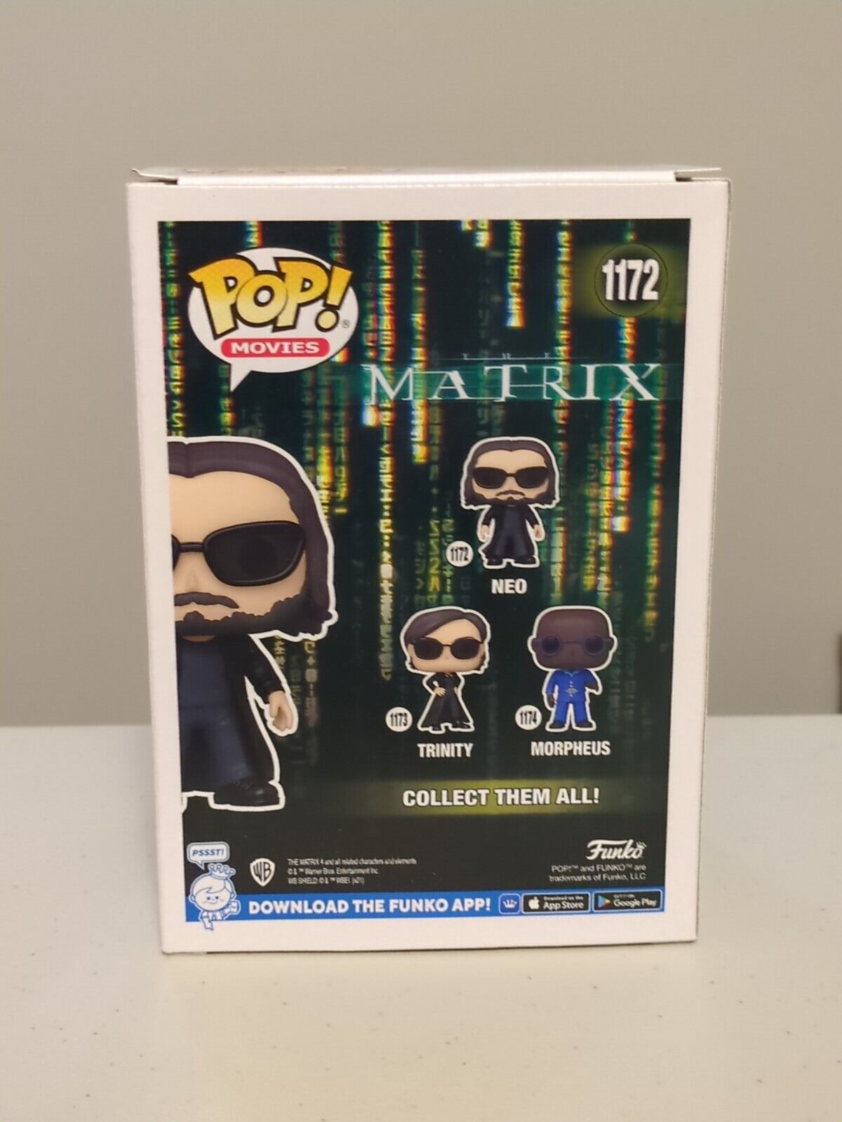 Funko Pop The Matrix Neo #1172 Vinyl Figure